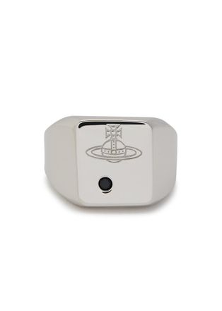 Vivienne Westwood Carlo Orb-engraved Sterling Silver Ring - Xxl