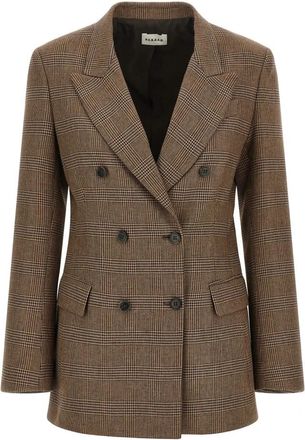 P.A.R.O.S.H. Riley Blazer - Dames - Blazers - Bruin - XS - Wol - Jassen
