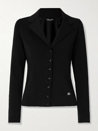 Dolce & Gabbana Giacca In Jersey - Nero