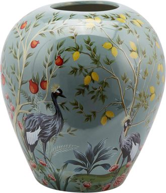 Schubiger M&ouml;bel Vase Fasan Hellbau H: 40 cm