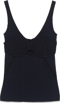 Patrizia Pepe Top a coste - Blu