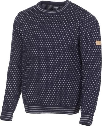 Ivanhoe of Sweden Sverre Crewneck Wollpullover für Herren | blau