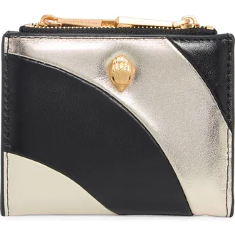 Kurt Geiger Kensington Leather Flap Wallet in Open Grey at Nordstrom Rack