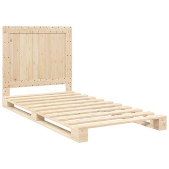 vidaXL Vidaxl - Estructura De Cama Con Cabecero Madera Maciza Pino 100x200 Cm