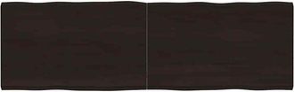 vidaXL Piano Tavolo Marrone Scuro 160x50x(2-4)cm Rovere Non Trattato - Vidaxl
