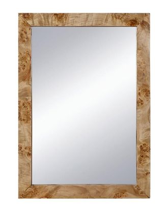 A&B Home Burl Wood Wall Mirror