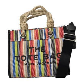 Marc Jacobs Mini Bags, female, Multicolor, Size: ONE SIZE Stripe Mesh Small Tote Bag