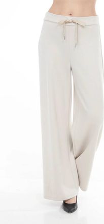 Joseph Ribkoff Scuba Jersey Wide-Leg Pull-On Pants In Moonstone