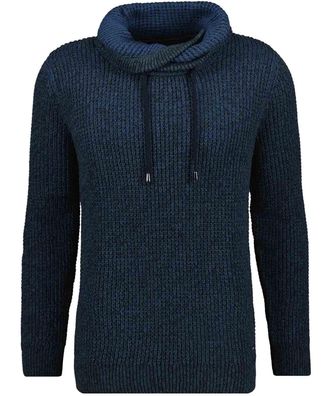 Ragman Rollkragenpullover RAGMAN, Herren, Gr. 54, bunt (blau, gr&uuml;n, 731), 100% Baumwolle, ohne Ausschnitt, Pullover Rollkragenpullover