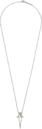 Rick Owens Pentagram Hanger - Heren - Kettingen - Grijs - ONE Size - Accessoires