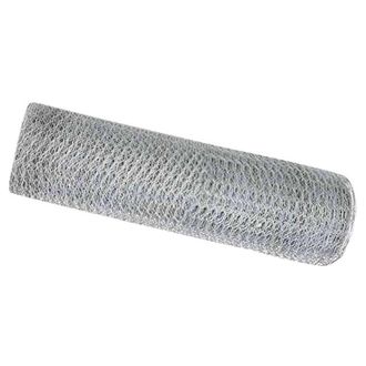 Berkfield Home Hexagon Fence 0.8x100 m Galvanised Steel in Silver