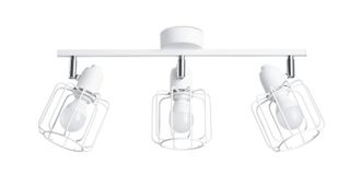 Sollux Lighting L&aacute;mpara de techo blanco acero alt. 19 cm