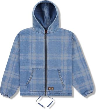 Pleasures Experiment Zip Poncho Hoodie in Indigo at Nordstrom, Size Xx-Large