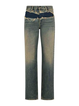 Maison Margiela Blue Cotton Jeans