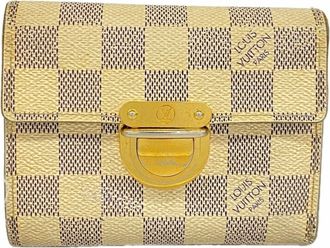 Louis Vuitton White Wallet (Tri-Fold) (Pre-Owned)