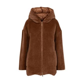 Max Mara Jassen, Dames, Bruin, S, Wol, Olivia Padded Jacket
