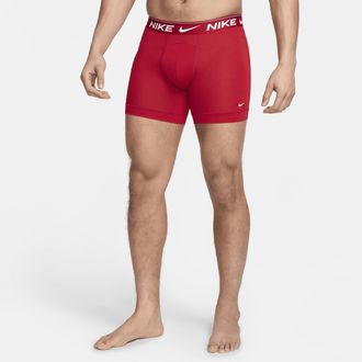 Nike Mens Dri-FIT Ultra Comfort Boxer Briefs (3-Pack) in Red | KE1257-612