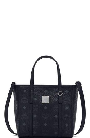 MCM X-Mini Toni Top-Zip Shopper in Visetos in Black at Nordstrom
