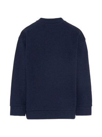 Fendi Logo-Embroidered Cotton Sweater - Blue