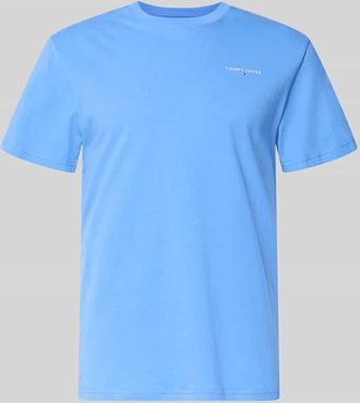 Tommy Jeans Regular Fit T-Shirt aus reiner Baumwolle in Hellblau, Gr&ouml;&szlig;e XXL