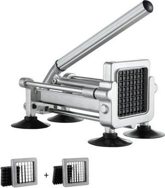 OEM Cortadora De Patatas Fritas Cortador De Papas Con Hoja De Acero Inoxidable De 1/2, 3/8 Cortador De Papas Manual Con Ventosas Ideal Para Papas, Papas F