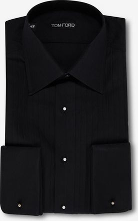 Tom Ford Slim-Fit-Hemd aus Voile mit Latz Cocktail