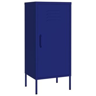 vidaXL Armario De Almacenamiento Acero Azul Marino 42,5x35x101,5 Cm Vidaxl