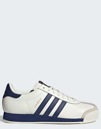 adidas Originals Samoa - Scarpe bianco sporco/blu scuro/oro