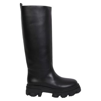 Gia Borghini Hoge Laarzen - Dames - Hoge Laarzen - Zwart - 41 EU - Leer - Schoenen