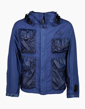 C.P. Company Mens Taylon L Mixed Goggle Jacket - Navy - Size: 38/Regular
