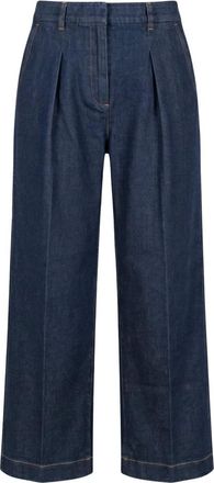 Moorer Elegant Flared Jeans - female - Moorer - Wide Jeans - Blue - XS - Jeans