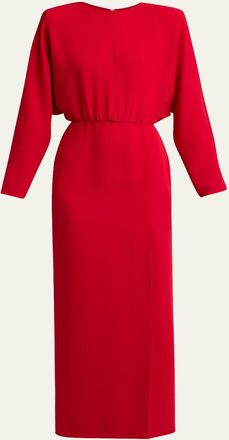 Valentino Garavani Cutout Silk Column Maxi Dress