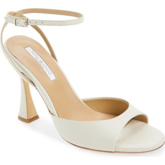 Tony Bianco Violet Ankle Strap Sandal in Dove Nappa at Nordstrom, Size 7.5