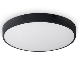 Paco Home Paco Home - L&aacute;mpara Led Plaf&oacute;n Deco Sal&oacute;n Dormitorio Comedor Despacho Moderno Negro 3, &Oslash;60cm