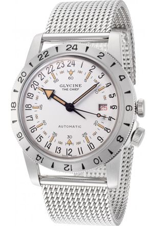 Glycine GL0470 Mens Airman Chief Vintage Purist Watch - Silver - One Size