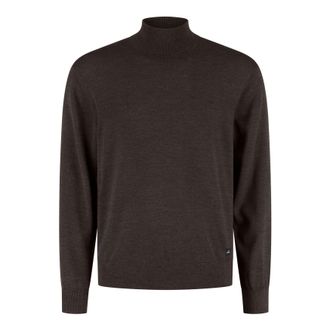 Wahts Mens Knitwear, TargetGroup:Men Dark Brown Melange / XXL