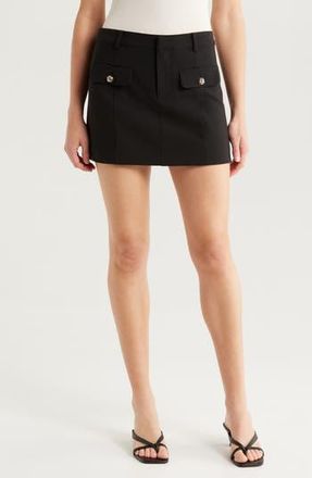 Cinq &agrave; Sept Lovina Miniskirt in Black at Nordstrom Rack, Size 4