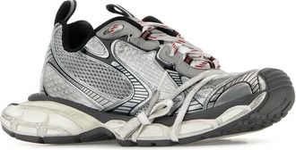 Balenciaga Mesh and Rubber Sneaker - Gray