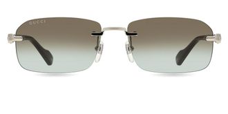 Gucci GG1221S 008 Mens Sunglasses Silver Size 56