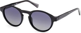 Guess Zwarte Glanzende Zonnebril - unisex - Zonnebrillen - Zwart - 50 MM - Accessoires