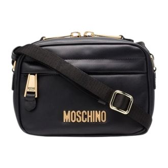 Moschino Black Shoulder Bag Compact Design