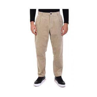 HUGO BOSS Heren, Broeken, Beige, Maat: W33 Katoen