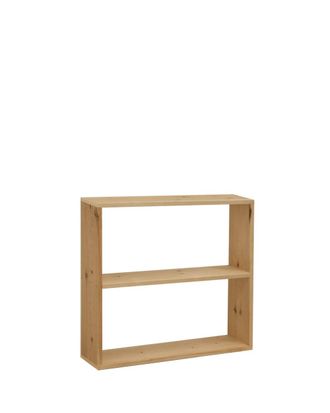Deco Wood Estanter&iacute;a de madera maciza con 1 estante tono medio 80,2x73,1cm