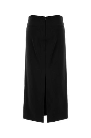 Jil Sander Womens Black Jersey Skirt Gonne