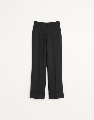 Valentino Crepe Couture Trousers Wo