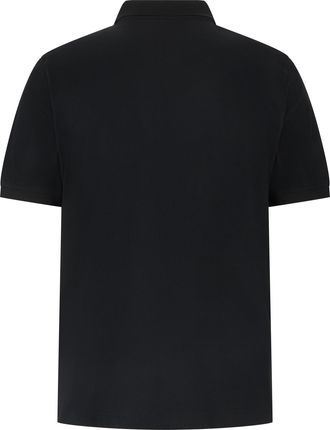 GANT Mens Short-Sleeve Polo Shirt Black Cotton T-shirts And Polos