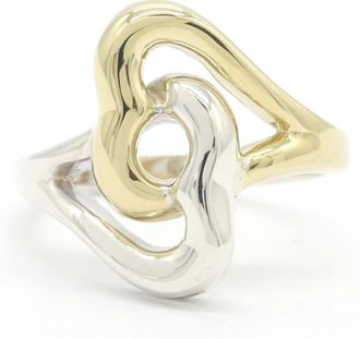 Tiffany & Co. Heart Yellow Gold (18K) Sterling Silver 925 Band Ring (Pre-Owned)