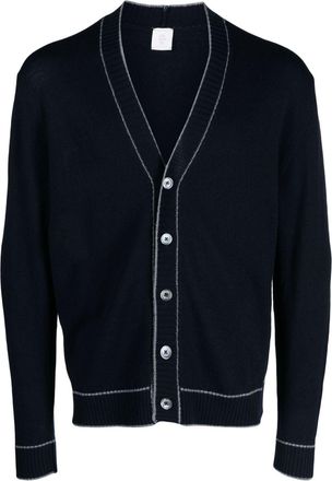 Eleventy button-up wool cardigan - men - Wool - L - Blue