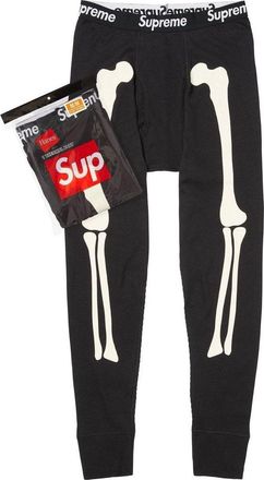 SUPREME x Hanes Bones Thermal Pant (1 Pack) Black FW25A30-BLACK