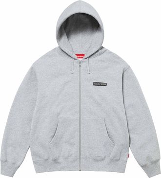 SUPREME Spread Zip Up Hooded Sweatshirt Grey SUP-SS24-037